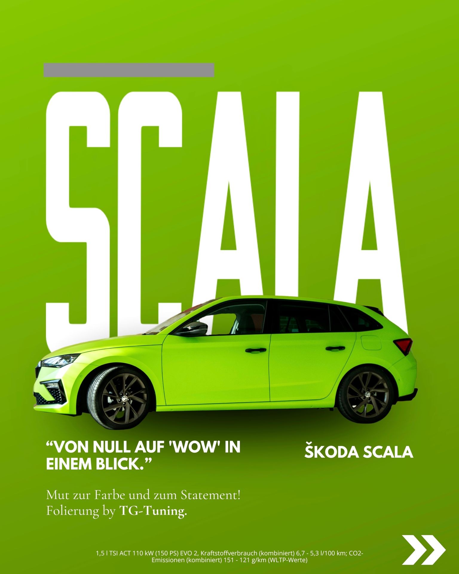 PLAKATGESTALTUNG SKODA SCALA