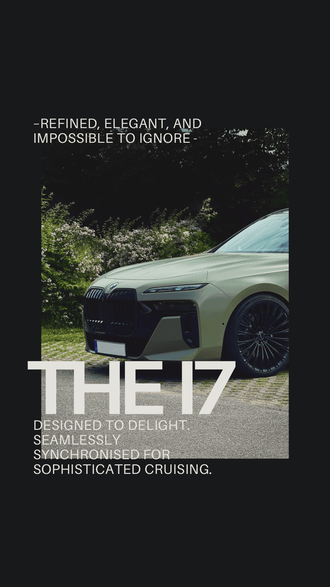 PLAKATGESTALTUNG BMW i7